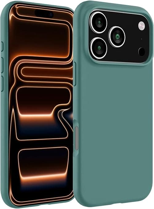 MARGOUN Designed for iPhone 17 Pro Max Case, Liquid Silicone Protective Phone Case with Soft Anti-Scratch Microfiber Lining Utra Slim Drop Protection Phone Cover (Cactus Green, 17 PM) on Amazon.ae - Price Tracker