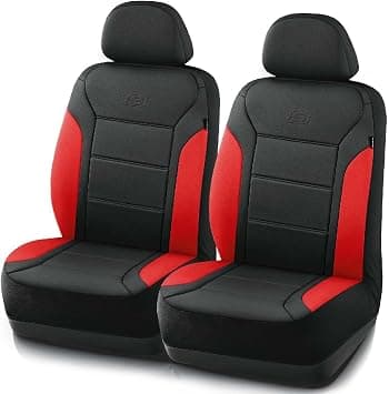 Skechers Memory Foam Car Seat Covers, Lycra Seat Covers Thick Memory Foam, Two Front Seat Cover, Airbag Compatible,Automotive seat Covers for Most Cars,Trucks, SUV(Red) on Amazon.ae - Price Tracker