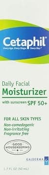 Cetaphil Daily Facial moisturizer with Sunscreen, SPF 50plus, 1. 7 Fluid Ounce (of 2) on Amazon.ae - Price Tracker