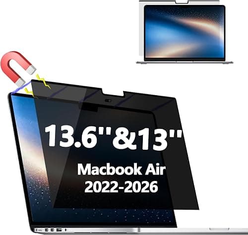 Magnetic Privacy Screen Protector for MacBook Air 13.6/13 Inch (2022-2026) on Amazon.ae - Price Tracker