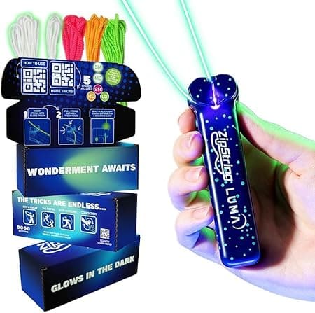 ZipString Luma - The Patented Glow-in-The-Dark Toy That Flies a Loop of String, Creates Endless Shapes and Tricks Built-in LED for Glowing Fun. Perfect STEM Gift for Kids &amp; Adults. Wonderment Awaits on Amazon.ae - Price Tracker