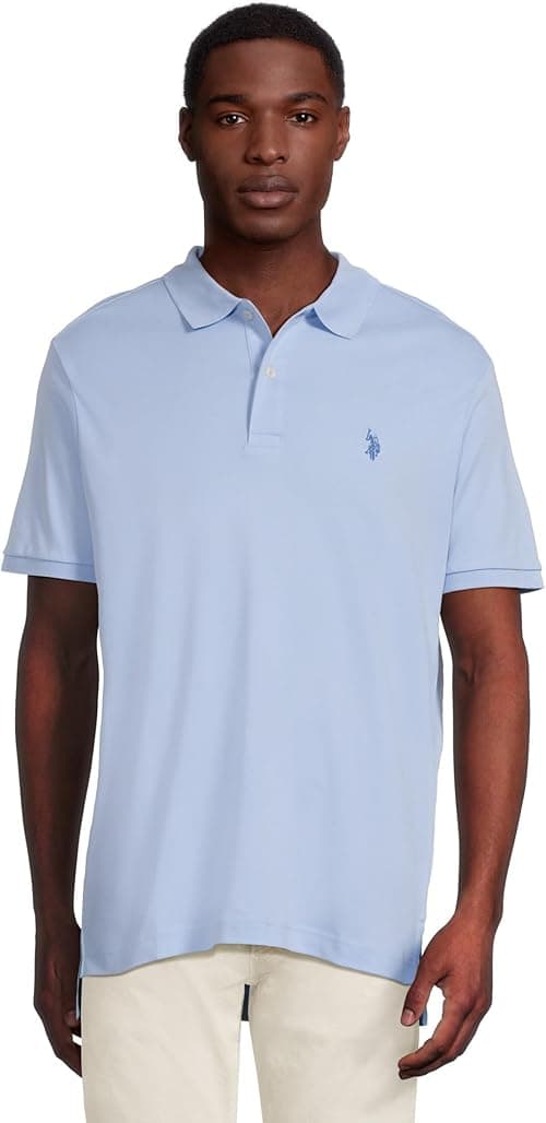 U.S. POLO ASSN. mens Solid Cotton Pique Polo With Small Pony Solid Cotton Pique Polo With Small Pony on Amazon.ae - Price Tracker