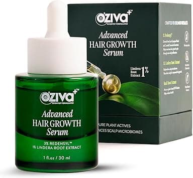 Oziva Advanced Hair Growth Serum with 3% Redensyl & 1% Lindera Root Extract, Balances Scalp Microbiome & Activates Hair Growth, Scientist Formulated with Pure Plant Actives, No side effects, 30ml - Amazon.ae Price Tracker