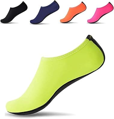 JACKSHIBO Water Shoes for Women Men Swim Beach Shoes Barefoot Quick-Dry Aqua Water Socks for Pool Yoga Surf Swimming على Amazon.ae - متتبع الأسعار