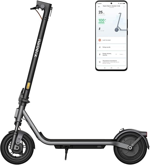 Xiaomi Electric Scooter 6 Lite, Dual-Spring Front Suspension, 25km Range, 10-Inch Pneumatic Tires, 500W Peak Motor, Front Drum &amp; Rear E-ABS Braking, Foldable Scooter for Adults, Road Legal on Amazon.ae - Price Tracker