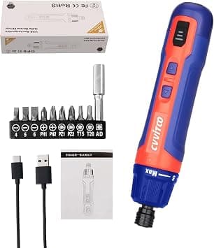 Electric Power Screwdriver 3.6V Cordless Screwdriver Kit Electric Torque 6N.m Manual 20N.m Adjustment USB Type-C Rechargeable Home Small Furniture Assembly Repair DIY على Amazon.ae - متتبع الأسعار