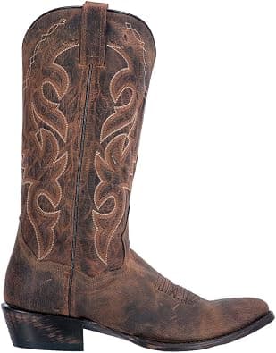Dan Post Mens Milwaukee Embroidered Narrow Round Toe Casual Boots Mid Calf - Black on Amazon.sa - Price Tracker