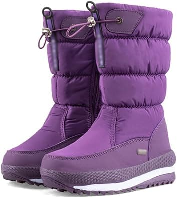 Snow Boots, Womens Ankle Wellies, Thermal Lining Winter Thick Water Proof Anti-Slip Hiking Rain Booties, Flat Grip Sole Classic Short Boots, for Outdoor Trekking Walking Ski على Amazon.ae - متتبع الأسعار