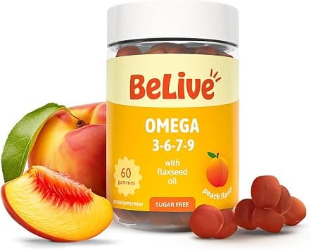 Organic Omega 3 Gummies with Omegas 6, 7, 9, DHA & EPA from Flaxseed Oil and Sea Buckthorn Fruit Oil - Sugar-Free, Supports Brain, Heart, Eye & Immune System, Supplements for Kids & Adults (60 CT) on Amazon.ae - Price Tracker