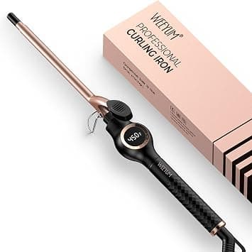 WEEYUM Small Curling Iron 3/8 Inch Barrel, Tiny Curling Wand for Short Hair, 9mm Thin Curling Iron Ceramic Tourmaline, Double Voltage(100-240V) on Amazon.ae - Price Tracker