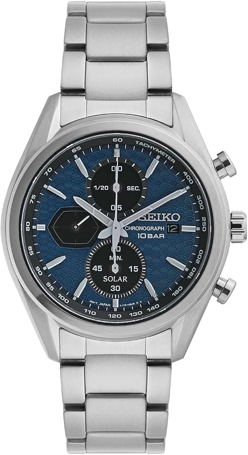 Seiko Men's Quartz Watch Stainless Steel with Silicone Strap on Amazon - Best Deal Finder