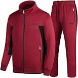 Men's Casual Tracksuit Long Sleeve Sweatsuit Athletic Set Full Zip Running Jogging Sports Jacket and Pants - Best Deal Finder