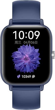 Xcell Apollo W5 Smartwatch, 1.85" HD Display, Bluetooth Calling, Magnetic Charging, Heart-Rate/BP/SpO₂, IP67, 7-Day Battery, Multi Language, iOS/Android Compatible- Blue Frame with Blue Silicon Strap on Amazon.ae - Price Tracker