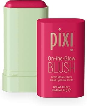 Pixi On-the-Glow Blush - Ruby, Hydrating Tinted Moisture Blush Stick with Ginseng, Aloe Vera & Fruit Extracts, For Cheeks & Lips, 19g / 0.6oz, Paraben-Free on Amazon.ae - Price Tracker