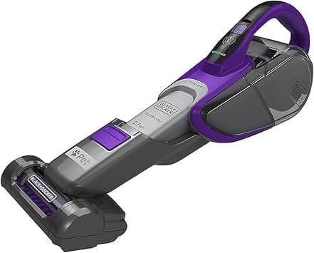 Black & Decker 10.8V 27Wh Cordless Handheld Pet Vacuum Cleaner With 2.5Ah Li-Ion Battery, 35AW Suction Power, 500ml Bowl Capacity, Powered Brush, Smart Tech Sensors DVJ325BFSP-GB 2 Years Warranty - Amazon.ae Price Tracker