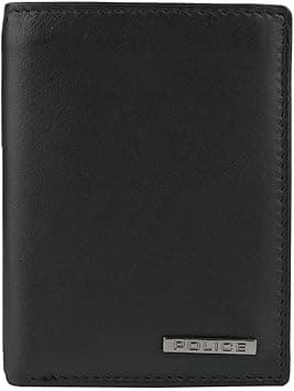 Police Mens Genuine Leather Slim Wallet with Coin Holder and Gift Box, Black 73 Vertical, 11 x 9.5 x 2.5 cm, Modern on Amazon.ae - Price Tracker
