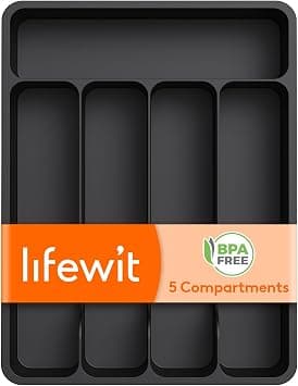 Lifewit Silverware Drawer Organizer Tray, Cutlery Storage for Kitchen on Amazon.ae - Price Tracker