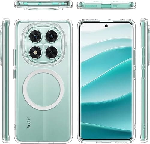 Zkius for Redmi Note 14 5G Case, Compatible with MagSafe, Shockproof Military-Grade Protection, Magnetic Phone Case for Redmi Note 5G, Classic Hybrid Case (HaloLock) - Clear on Amazon.ae - Price Tracker