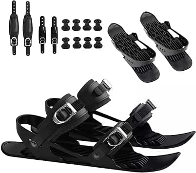 Winter Skate Shoes Mini Ski Skates for Snow Walking Shoes Short Snowskates Snowblades Skiboards - Portable Adjustable Ski for Men and Women on Amazon.ae - Price Tracker