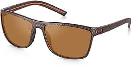 Polarized Sunglasses, Classic Retro Square Checkered Frame UV400 Protection Lightweight Sun Glasses for Men Women Driving Daily Commute Fishing Beach - Best Deal Finder
