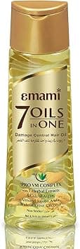 Emami 7 Oils in One Damage Control Hair Oil | With Pro VM Complex | 7 Herbal extracts and oils | Reduce Hair Fall Upto 96% | Makes Hair Upto 20X Stronger | Non Sticky Hair Oil | 200ml (Pack Of 1) on Amazon.ae - Price Tracker