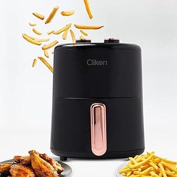 Clikon Air fryer No Pre-Heat Needed No-Oil Frying Fast Crispy and Healthy Temperature Control 4 L on Amazon.ae - Price Tracker
