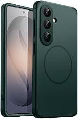 JETech Magnetic Case for Samsung Galaxy S26, Compatible with MagSafe, Dual-Layer Heavy Duty Shockproof Phone Cover, Camera Lens Full Protection, Anti-Scratch Hard PC Back (Midnight Green) - Best Deal Finder
