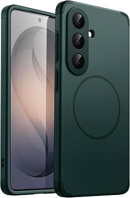 JETech Magnetic Case for Samsung Galaxy S26, Compatible with MagSafe, Dual-Layer Heavy Duty Shockproof Phone Cover, Camera Lens Full Protection, Anti-Scratch Hard PC Back (Midnight Green) - Best Deal Finder