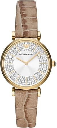 Emporio Armani Gianni T-Bar Quartz Silver Dial Ladies Watch AR11518 on Amazon.ae - Price Tracker