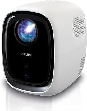 Philips NeoPix 130, Home Theater Video Projector, Advanced Image Correction, Full HD 720p, Advanced LED Light Source, Wi-Fi Mirror Mode, Stereo Sound, Connected Operating System, White على Amazon.ae - متتبع الأسعار
