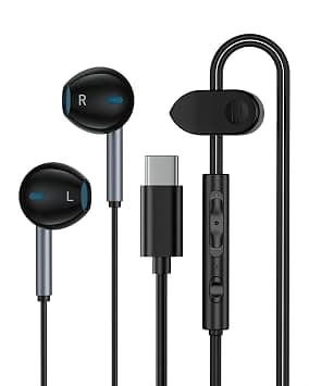 USBC Wired Headphones, Type C Earbuds Wired for iPhone 17e 17 16 15 Pro Max - Best Deal Finder