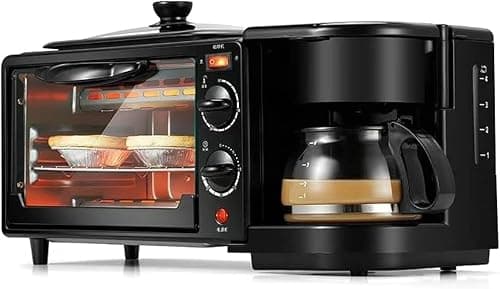 3 in 1 breakfast maker (oven, griddle pan and coffe machine) made with premium quality maetrial and updated electronics break fast machine Includes frying pan, oven and coffee maker على Amazon.ae - متتبع الأسعار