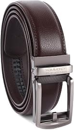 HAMMONDS FLYCATCHER Genuine Leather Belt for Men - Perfect for Formal and Casual Wear - Adjustable Waistband up to 46 Inches - Autolock Belt for Formal and Casual Wear - Best Deal Finder