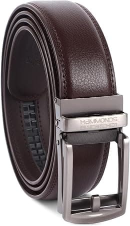 HAMMONDS FLYCATCHER Genuine Leather Belt for Men - Perfect for Formal and Casual Wear - Adjustable Waistband up to 46 Inches - Autolock Belt for Formal and Casual Wear - Best Deal Finder
