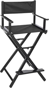 Foldable Director Chair, Lightweight Aluminum Portable Makeup Artist Chair, for Bedroom, Studio, Salon and Outdoor Activities (Black) on Amazon.ae - Price Tracker