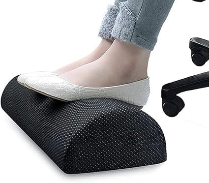 Goodstuff Office Foot Rest Under Desk: New Ergonomic Footrest Cushion W/Angled Half Cylinder Design For Optimum Leg Clearance: Firm, Compact Supportive Stool Desk Accessories on Amazon.ae - Price Tracker