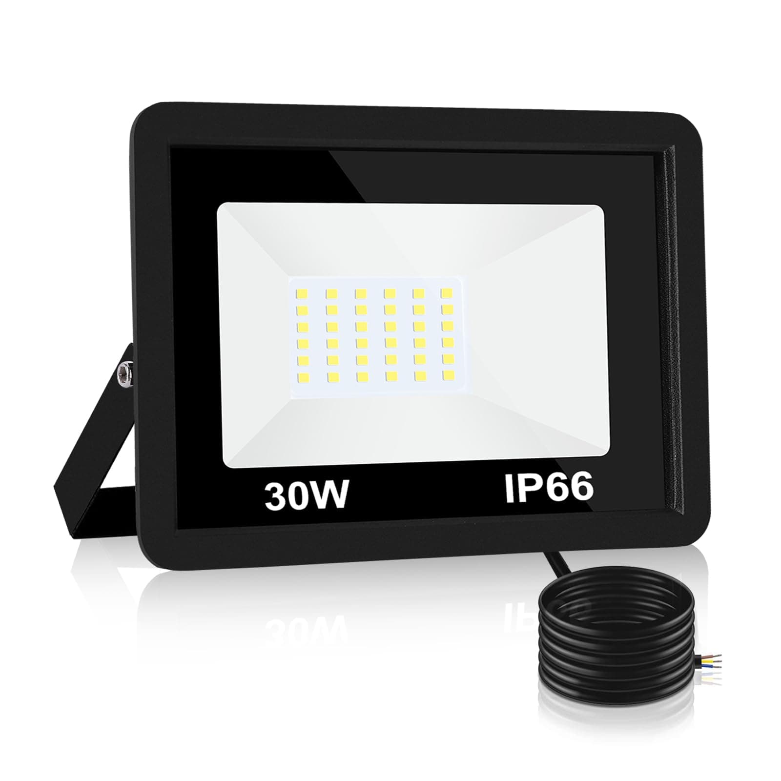 30W LED Flood Light Outdoor, LED Work Light,Floodlight Fixture IP66 Waterproof, 6500K 1 Pack Security Light for Yard Garden Stadium Garage Playground on Amazon.ae - Price Tracker
