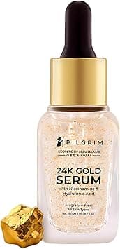 Pilgrim 24K Gold Face Serum With Niacinamide & Hyaluronic Acid, Dewy Primer For Face Make-Up For All Skin Types, Korean Skin Care For Unisex, 20ml - Amazon.ae Price Tracker