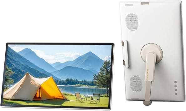 KTC 25 Inch Portable TV - Smart Touch Screen with Google Play, Android 14, Qualcomm 8G RAM+128G Storage, 1080P Smart Handy TV with 8MP Camera and Battery, Touchscreen Monitor for Camping, Bathroom - Amazon.ae Price Tracker