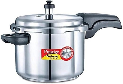 Prestige Alpha Deluxe Induction Base Pressure Cooker, Stainless Steel, 6.5 Liters, PRDA6.5- Silver on Amazon.ae - Price Tracker