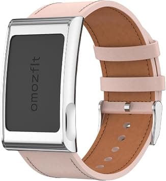 GIOPUEY Straps Compatible with Amazfit Helio Strap, PU Leather Strap [Wear-Resistant] [Breathable] - Pink على Amazon.ae - متتبع الأسعار