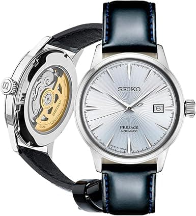 SEIKO Automatic Watch for Men - Presage Cocktail Time - Patterned with Golden Numerals and Date Calendar, 50m Water-Resistant on Amazon.ae - Price Tracker