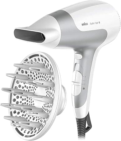Braun Satin Hair 5 PowerPerfection dryer HD585 – Ionic | Ultra Powerful | Lightweight | Cold Shot | With Diffuser | 2500 Watts - White on Amazon.ae - Price Tracker