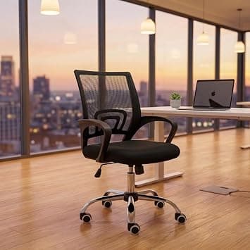 Karnak Loriece Medium Back Office Chair | Mesh Executive Chair | Adjustable 360° Swivel Gaming Office Chair for Home & Office Furniture (Black) on Amazon.ae - Price Tracker
