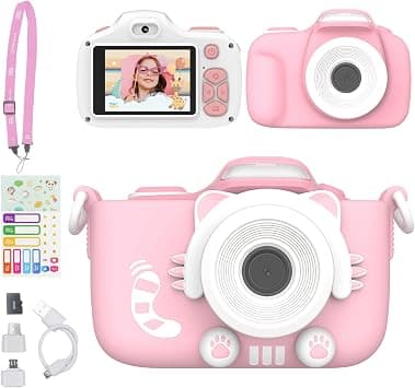 myFirst Kids Digital Camera 16MP Photo 1080p Video Resolution Camera 3 with Selfie & Macro Lens Memory Card Storage up to 32GB, Includes Shockproof Case for Kids Age 4-15 (Pink) on Amazon.ae - Price Tracker