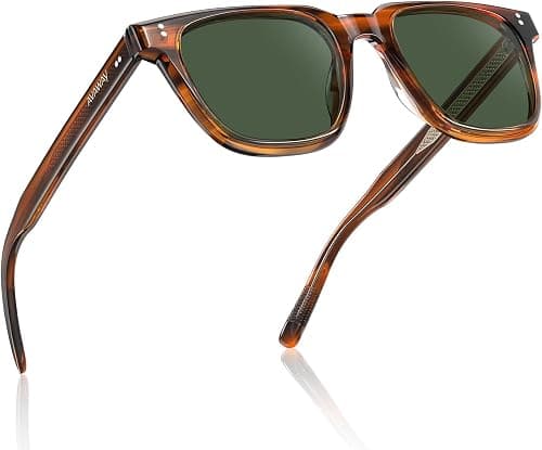 AVAWAY Polarized Sunglasses for Men UV400 Protection, Trendy Square Acetate Frame, Anti-Glare Driving & Outdoor Sports on Amazon - Best Deal Finder