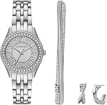 Michael Kors MK4975SET Harlowe Stainless Steel Wrist Watch for Women 2-Pieces Set, 30 mm Case Diameter, Silver - Best Deal Finder