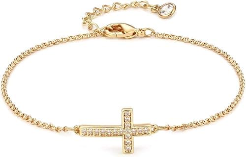 LOYATA Gold Bracelet Gold 14K Gold Filled Dainty Chain Simple Jewelry Gift for Women on Amazon.ae - Price Tracker