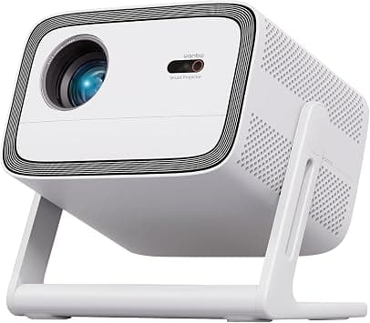 Wanbo Vali Smart Projector with WiFi and Bluetooth, Outdoor & Home Movie Projector 1080p Native, Auto Focus & Keystone, Built-in Streaming Apps & Google Store [Android TV 11.0/900 ANSI/ 200° Stand] على Amazon.ae - متتبع الأسعار