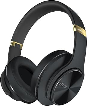 DOQAUS Bluetooth Headphones Over Ear, 90 Hrs Playtime, Wireless Headphones with 3 EQ Modes, Foldable Hi-Fi Stereo Headphones, Soft Over Ear Headphones, Wired Mode, Built-in Mic for Phone/PC(B-Gold) على Amazon.ae - متتبع الأسعار